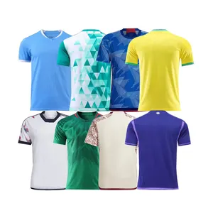 Vente en gros de vêtements de football de haute qualité, ensemble de maillots, uniformes de football, maillots de football pour hommes 2023-2024, ensemble de maillots de football personnalisés