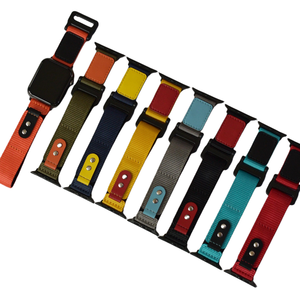 <span class=keywords><strong>Correa</strong></span> de reloj de tela con logotipo personalizado, material de nailon + <span class=keywords><strong>correa</strong></span> de reloj de cuero para <span class=keywords><strong>Apple</strong></span> <span class=keywords><strong>Watch</strong></span> 8 - Product Image 1