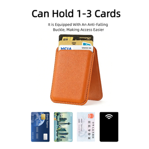 Portafoglio Magnetico Magsafe per iPhone Serie 15/14/13/12 con Blocco RFID in Materiale PU <span class=keywords><strong>Porta</strong></span> Carte di Credito con Supporto - Product Image 2