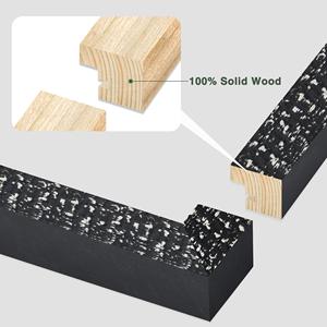 Cadre <span class=keywords><strong>photo</strong></span> en bois noir de style moderne fait à la main 8x10 <span class=keywords><strong>Impression</strong></span> UV 1 couleur Tabletop Wall <span class=keywords><strong>Photo</strong></span> Durable - Product Image 3