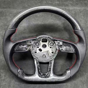 Volante de fibra de carbono adecuado para Audis A6L A4L RS4 GT A3 A4 A5 A6 A7 A8 TT Q3 <span class=keywords><strong>Q4</strong></span> Q5 Q7 Q8 R6 R8 RS S3 S4 S5 S6 - Product Image 1