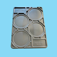 Bandeja de Embalaje Termoformada al Vacío, Negra, Antiestática, de PS Resistente, Personalizada, para Piezas de Equipos Industriales