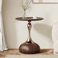 Table ronde minimaliste italienne, table basse ronde, table d'appoint simple et luxueuse, table d'appoint de canapé, petite table ronde