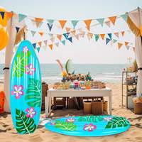 Planche de surf gonflable en PVC JOSEN 60 pouces pour adultes, thème hawaïen, pour la plage et les fêtes estivales en mer