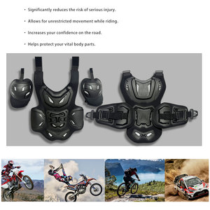 OEM Customised Black White One Size Motorcycle Off-<strong>Road</strong> Riding Chest <strong>Back</strong> Protector Body Armor Vest Jacket - Product Image 4