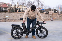 KOOLUX Vélo Électrique Urbain Pliant Nouveau Design avec Moteur Arrière Brushless 48V 250W, Batterie 15.6AH, Vitesse 25km/h - Stock UE/AU