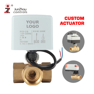 DN25 <strong>Mini</strong> Electric 3-Way Brass <strong>Ball</strong> <strong>Valve</strong> 1'' Electrical Control Water <strong>Valve</strong> OEM Support for General Application - Product Image 1