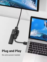 CM217 UGREEN Anahtar 4K 60Hz Çift Yönlü Bölücü/Değiştirici 2 Giriş 1 Çıkış Bölücü 4K 3D Desteği