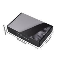 Boîtes d'emballage pliables de luxe personnalisées avec logo pour extensions de cheveux et perruques, pour les entreprises de coiffure
