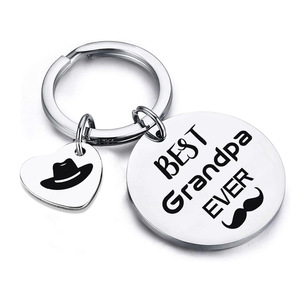 2024 nouvelle lettre en acier inoxydable bijoux fête <span class=keywords><strong>des</strong></span> pères fête <span class=keywords><strong>des</strong></span> mères pendentif <span class=keywords><strong>porte</strong></span>-clés pour cadeau - Product Image 4
