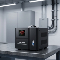 Stabilisateur de tension AVR à moteur servo monophasé 1500VA, sortie 220V, 50Hz 60Hz