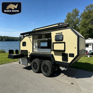 Caravane tout-terrain à double essieu, camping-car, remorque de voyage avec toilettes, capacité 6 personnes, marché espagnol - Product Image 1