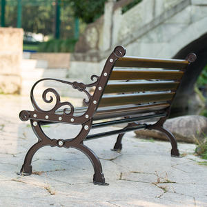 Outdoor Furniture All-weather Seating Street Outside Recycled Wood Plastic <strong>Composite</strong> <strong>Garden</strong> <strong>Bench</strong> - Product Image 5