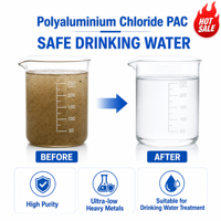 Poudre de coagulant en chlorure de polyaluminium de qualité potable