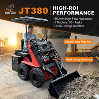 Mini-chargeuse compacte JT380 avec godet, certifiée CE/EPA, vente en gros de Chine