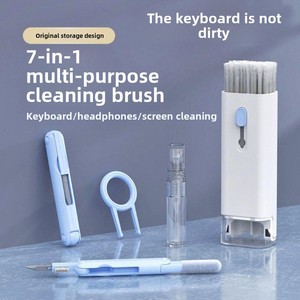 All-in-One Multi-Function Earphone Phone Keyboard Screen Cleaning <b>Brush</b> Set Key Dust Removal Tool Made Plastic - Product Image 2