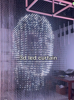 Écran lumineux volumétrique de scène à matrice LED tridimensionnelle RGB, bande LED à matrice 3D, lumières cubiques pour événements/spectacles