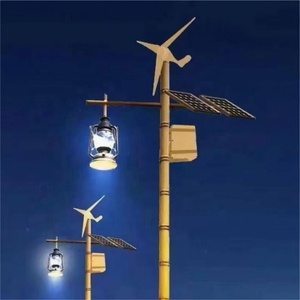 Lampadaire solaire hybride extérieur étanche à haute luminosité et à économie d'énergie avec batterie et garantie de 5 ans - Product Image 3