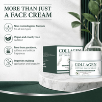 Crème liftante 3D pour le visage, raffermissante et tenseur, hydratante pour peaux relâchées, traitement de contouring avec peptides pour une ligne de mâchoire définie