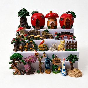Adornos de Jardín en 3D, Miniaturas de Resina, Paisaje en Miniatura, Casa de Muñecas Hecha <span class=keywords><strong>a</strong></span> Mano - Product Image 5
