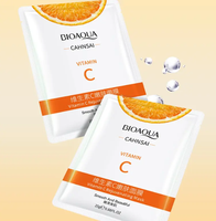 Masque Tendre à la Vitamine C, Hydratant et Apaisant, Masque en Tissu Lissant et Doux pour le Visage