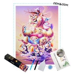 <span class=keywords><strong>Peinture</strong></span> au <span class=keywords><strong>diamant</strong></span> <span class=keywords><strong>à</strong></span> motifs complets sur toile, très vendue, pour salon - Product Image 1