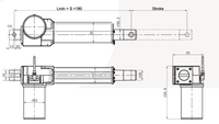 Moteur d'actionneur linéaire JDR DC 12V 3000N, déplacement électrique bidirectionnel pour machine agricole