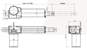 Moteur d'actionneur linéaire <span class=keywords><strong>JDR</strong></span> DC 12V 3000N, déplacement électrique bidirectionnel pour machine agricole - Product Image 6