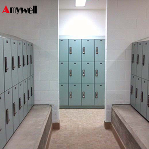 Không thấm nước HPL Locker với xây dựng trong kết hợp khóa phòng tập thể dục Locker RFID cho trung tâm Spa thể dục - Product Image 4