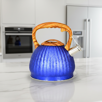 Bouilloire sifflante en acier inoxydable 3L personnalisée, compatible induction, design minimaliste écologique, pour la maison, les voyages et le camping
