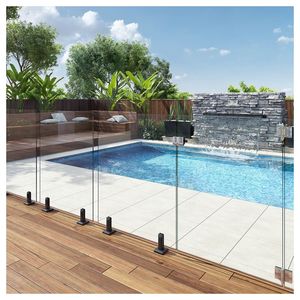 ACE 맞춤형 유리 난간 프레임리스 유리 난간 수영장 야외 용 피구 유리 난간 - Product Image 3