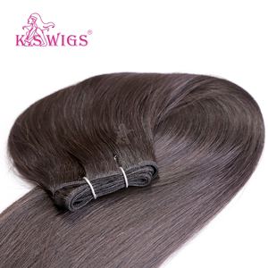 K.SWIGS OEM Double Drown 100% Remy Extensions de Cheveux Humains Style Fashional Nature Trame de Cheveux Humains Cheveux Raides - Product Image 5