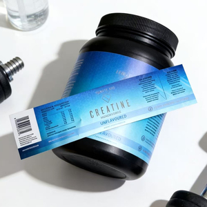 Personalized Workout Supplement Bottle Packaging <b>Waterproof</b> PET <b>Label</b> Multi-Color Printed Adhesive Sticker - Product Image 1
