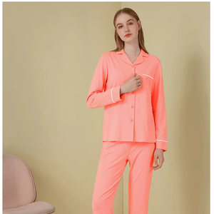 <span class=keywords><strong>Pigiama</strong></span> in <span class=keywords><strong>Cotone</strong></span> <span class=keywords><strong>con</strong></span> Stampe Personalizzate, Set da Notte di Lusso a Maniche Lunghe per <span class=keywords><strong>Donna</strong></span> - Product Image 1