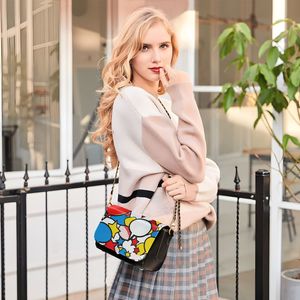 Bolso de hombro tipo bandolera Pop Art para mujer, con solapa, para uso diario y fiestas - Product Image 5