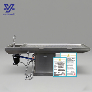 Stainless Steel <strong>Autopsy</strong> Table for Veterinary Surgical <strong>Instruments</strong> Funerary Dissection Table - Product Image 1