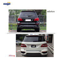 Kit carrosserie GUGO W166 pour Mercedes-Benz ML 2012-2015, mise à niveau au style ML63 AMG, pare-chocs avant et arrière avec embouts d'échappement