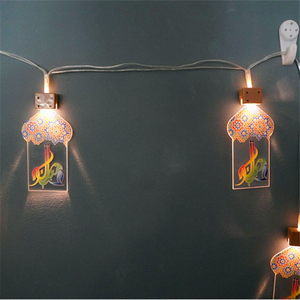 Cadena <span class=keywords><strong>de</strong></span> luces LED <span class=keywords><strong>de</strong></span> Ramadán Eid Mubarak, lámpara nocturna con forma <span class=keywords><strong>de</strong></span> <span class=keywords><strong>Castillo</strong></span>, para decoración <span class=keywords><strong>de</strong></span> fiestas musulmanas - Product Image 6