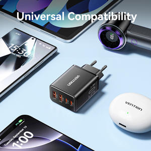Cargador Vention GaN de 50W, adaptador de carga rápida tipo C, enchufe USB, cargador tipo C para <span class=keywords><strong>iPhone</strong></span>, para teléfono móvil y tableta - Product Image 4