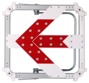 Panneau de circulation lumineux Led, flèche de sécurité avec 18 pièces, guide de construction - Product Image 1