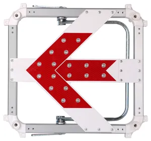 发光二极管灯交通箭头标志道路施工指南安全灯，带18个发光二极管