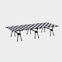 Neues Modell Tragbares Leichtgewicht-Aluminium-Klappbett für Camping, Wandern, Strand und Krankenhaus, Einzel-Schlafliege 250kg