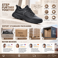 Chaussures décontractées pour hommes noires, baskets basses épaisses respirantes en maille à lacets antidérapantes pour l'extérieur
