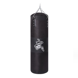 QUTENG <span class=keywords><strong>Sac</strong></span> <span class=keywords><strong>de</strong></span> <span class=keywords><strong>frappe</strong></span> sur pied robuste <span class=keywords><strong>de</strong></span> 100 cm pour enfants et adultes, en tissu Oxford et cuir PU, rotation à 360°, fermeture élastique murale - Product Image 3