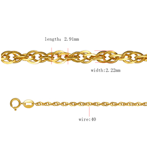 Sophisticated 14k gold chain of the 