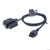 AOTAI-Cable de extensión OBD, adaptador macho y hembra, obd2, 1, 2, 2 uds.