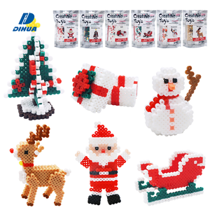 <span class=keywords><strong>Perles</strong></span> à fusionner, kits de <span class=keywords><strong>perles</strong></span> à repasser, série de Noël 3D, bricolage éducatif et artisanat créatif pour enfants, développement de la motricité fine - Product Image 1