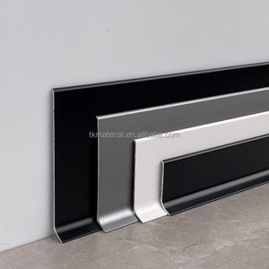 TK fabbrica Design moderno di alta qualità battiscopa parete di alluminio profilo in <span class=keywords><strong>metallo</strong></span> battiscopa profilo decorativo per rivestimento piastrelle - Product Image 3