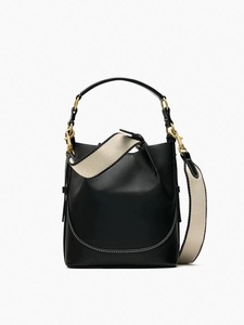 BLL0070 Borsa a Secchiello Portatile da Donna in Pelle PU Marrone Stile Coreano di Lusso con Tracolla a Fibbia - Product Image 4