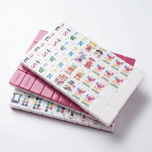 Juego de Mahjong Americano Tradicional de Lujo, Estilo Instagram, con Fichas Acrílicas y Patas Metálicas Plegables, Resistente, para 4 Jugadores - Product Image 4